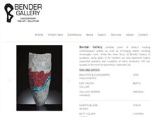 Tablet Screenshot of bendergallery.com